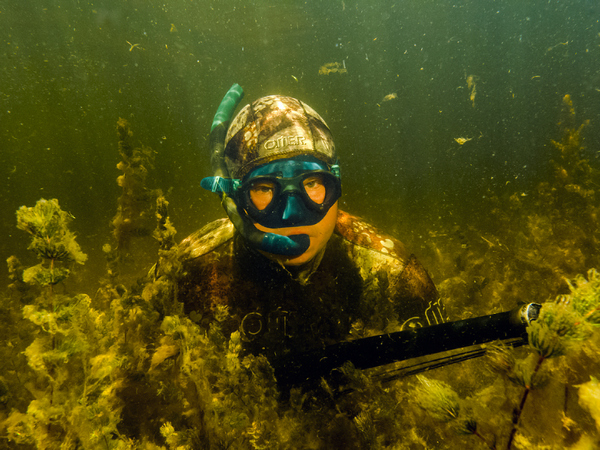 Подводная охота в Астрахани